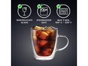 Bialetti Kaffeetasse Capri 350 ml, 2 Stück, Transparent
