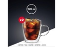 Bialetti Kaffeetasse Capri 350 ml, 2 Stück, Transparent