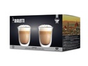 Bialetti Latte Macchiato Becher Firenze 300 ml, 2 Stück, Transparent