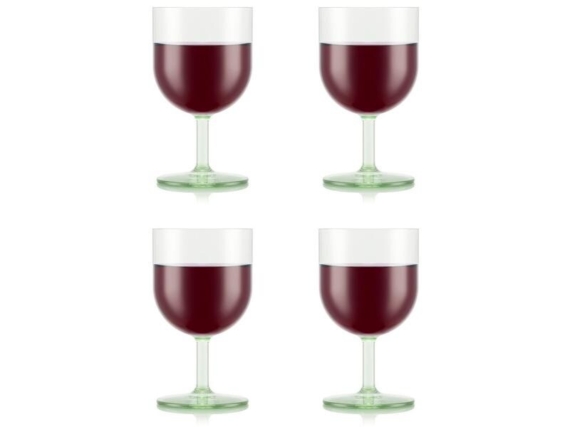Bodum Outdoor-Weinglas Oktett 250 ml, Grün, 4 Stück