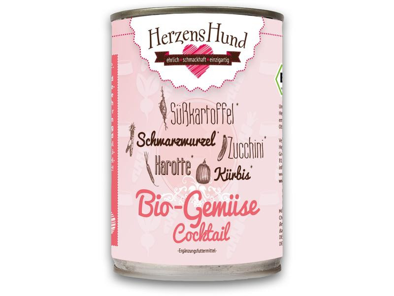HerzensHund Hunde-Nahrungsergänzung Gemüsecocktail, 400 g
