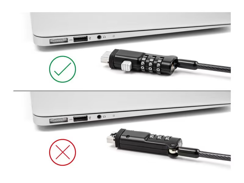 Navilock Sicherheitsschloss für USB Typ-A Buchse mit Zahlenschloss