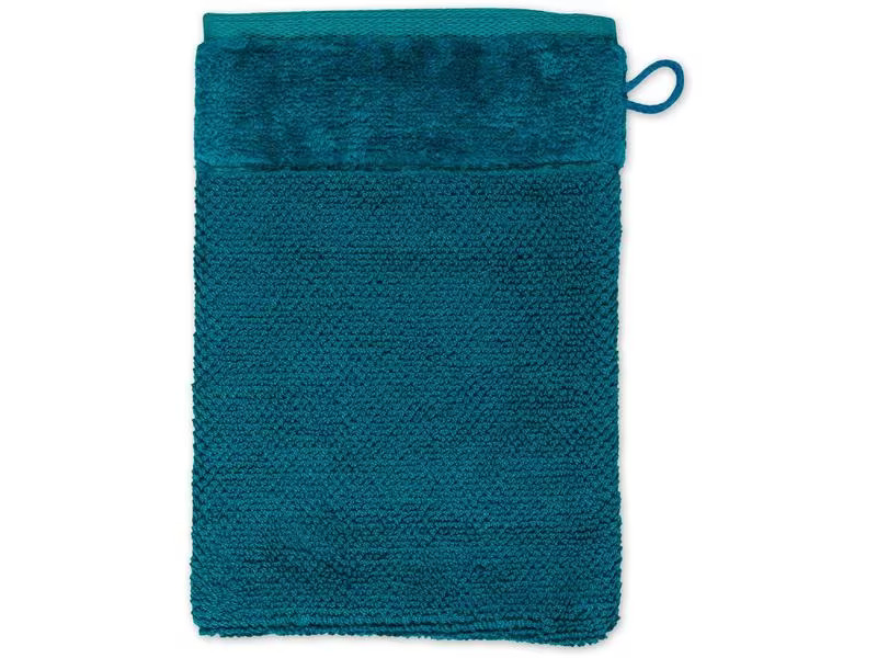 Möve Waschlappen Bamboo Luxe 15 x 20 cm, Blaugrün