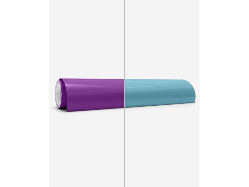 Cricut Vinylfolie Wärmeaktiviert 30 x 60 cm, Violett/Türkis