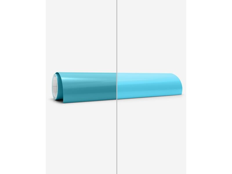 Cricut Vinylfolie Wärmeaktiviert 30 x 60 cm, Türkis/Hellblau