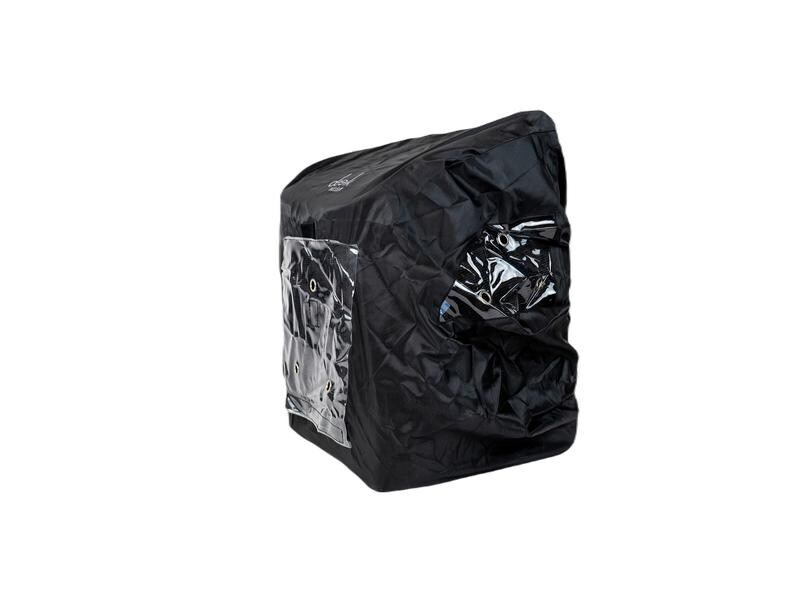 Deek Regenschutz für Hunderucksack, Schwarz