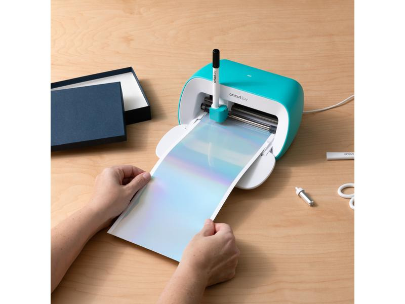 Cricut Vinylfolie Joy 14 x 33 cm, 4 Blatt, Holographisch Silber
