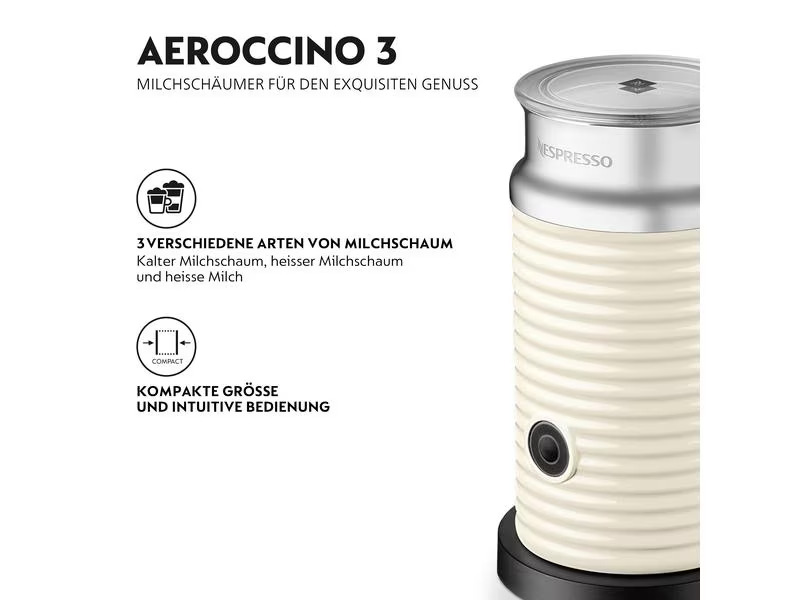 Nestlé Milchschäumer Aeroccino 3 Weiss