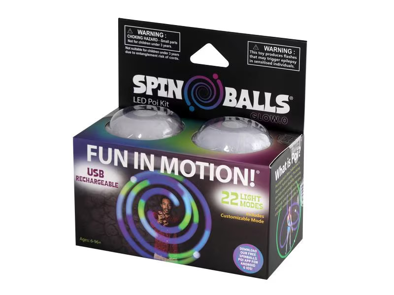 Shashibo Spinballs Glow.0 LED Poi Balls