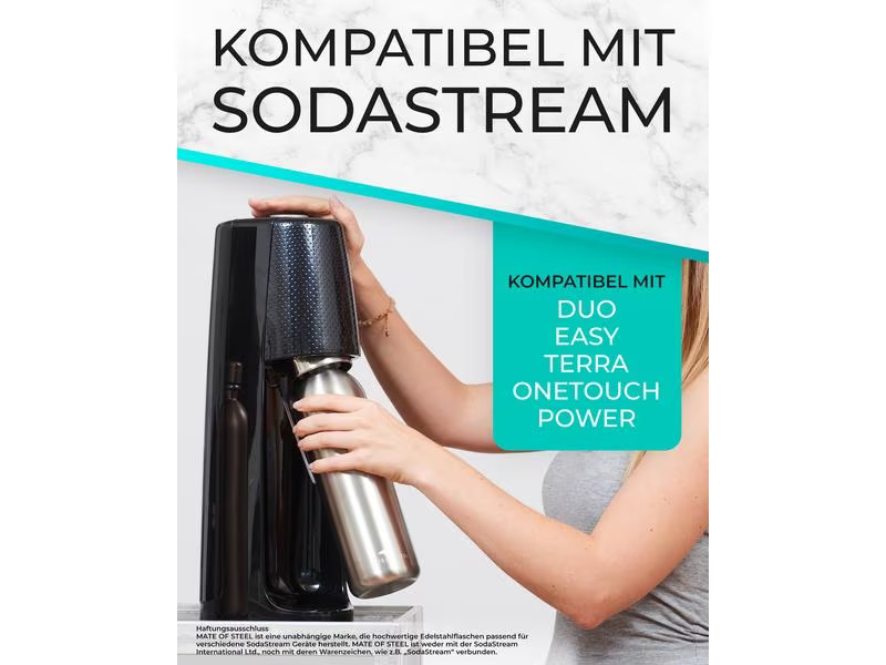 SodaBär Flasche MATE OF STEEL Moby-Dick 1 l