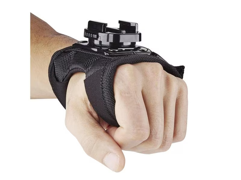 Mantona Handschuh mit 360° Schnellspann Halterung für GoPro