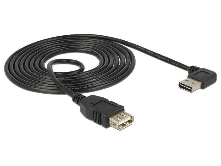 Delock USB 2.0-Verlängerungskabel A - A EASY-USB gewinkelt 1 m