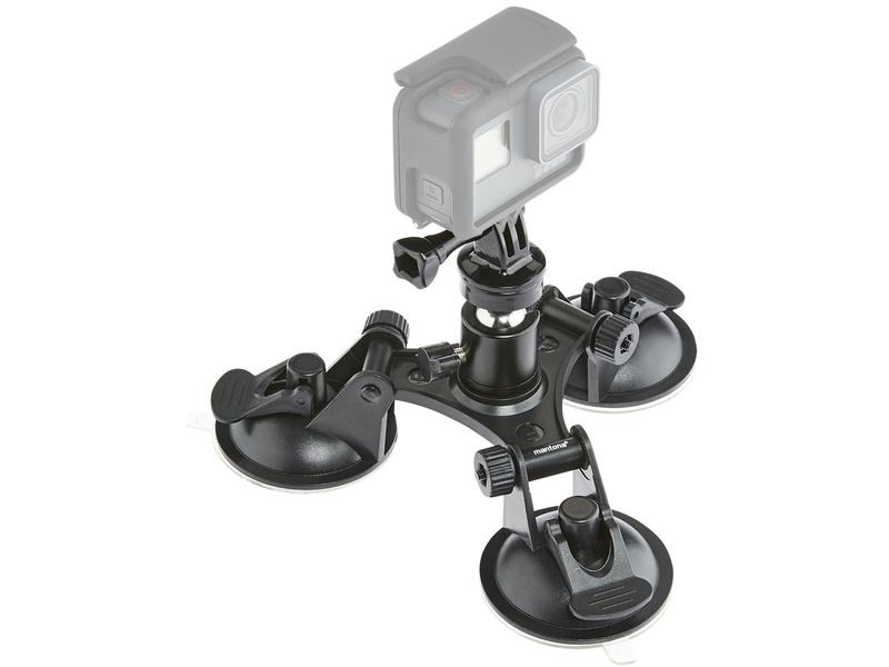 Mantona Saugnapfhalterung 3-Bein L für GoPro
