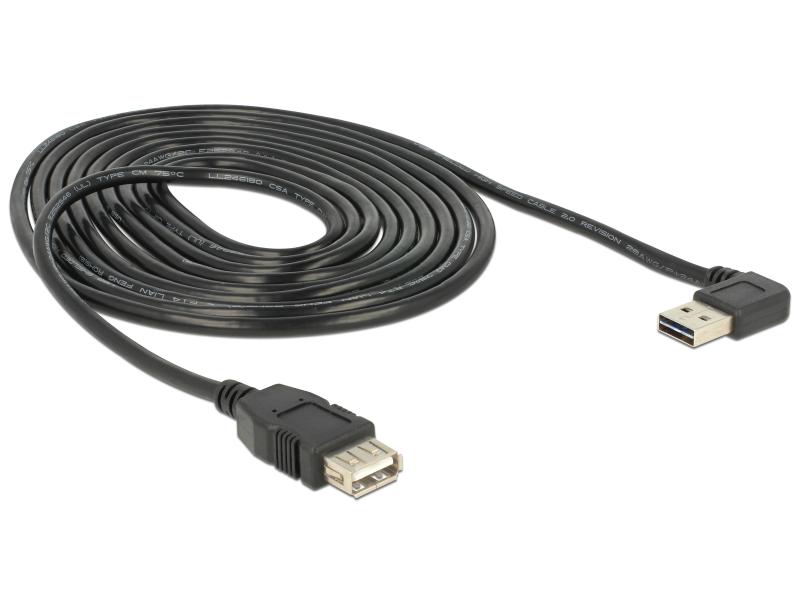 Delock USB 2.0-Verlängerungskabel A - A EASY-USB gewinkelt 3 m