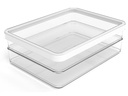 Rotho Kühlschrankorganizer Loft 1.7 l, Transparent/Weiss