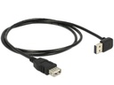 Delock USB 2.0-Verlängerungskabel A-A EASY gewinkelt 1 m