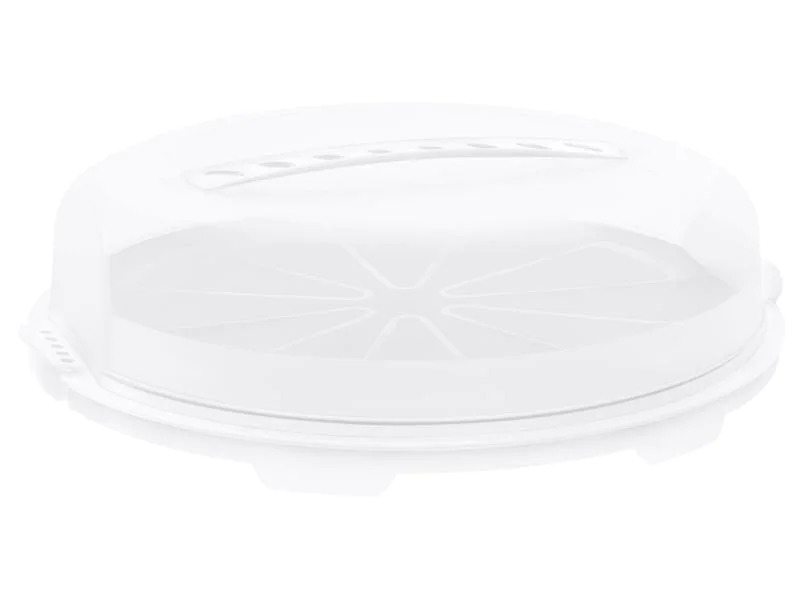 Rotho Tortenbutler Fresh flach, Weiss