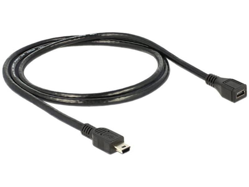 Delock USB 2.0-Verlängerungskabel MiniB 1 m