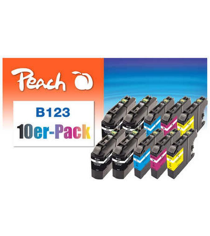 Peach Tinte Brother LC-123 BK/C/M/Y
