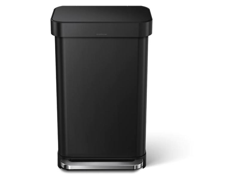 Simplehuman Treteimer 45 l, Schwarz matt