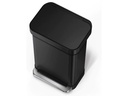 Simplehuman Treteimer 45 l, Schwarz matt
