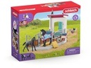 Schleich Spielfigurenset Horse Club Pferdebox mit Stute und Fohlen