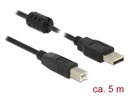 Delock USB 2.0-Kabel A - B 5 m