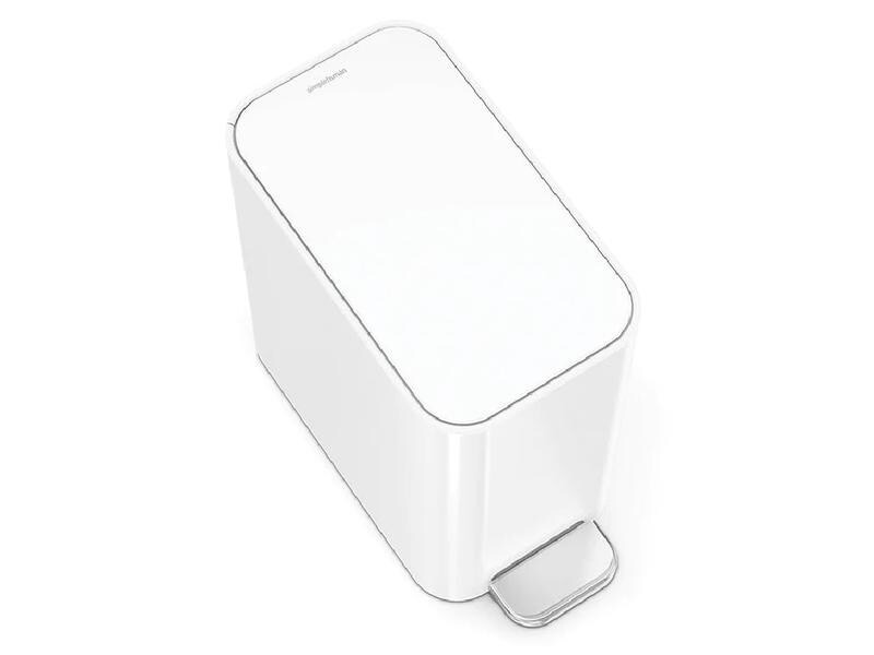 Simplehuman Treteimer 5 l, Weiss