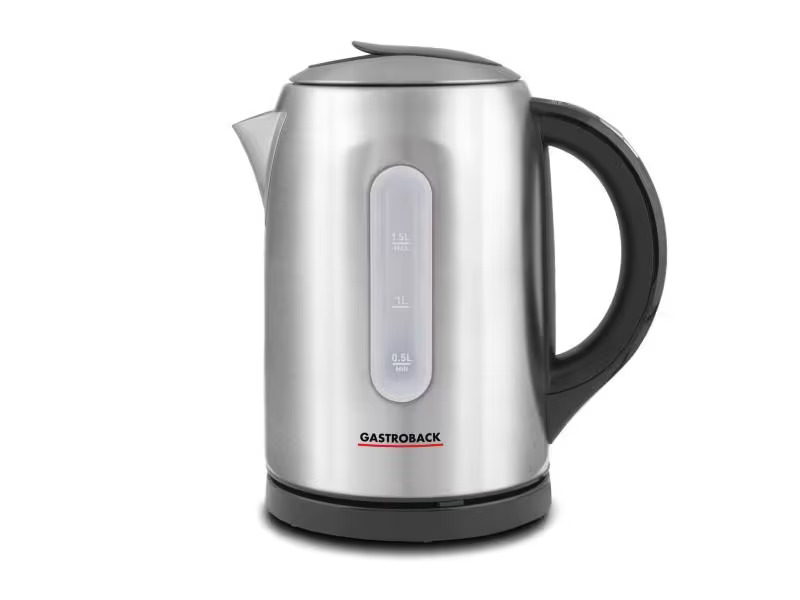 Gastroback Wasserkocher Colour Vision Pro 1.5L, silber