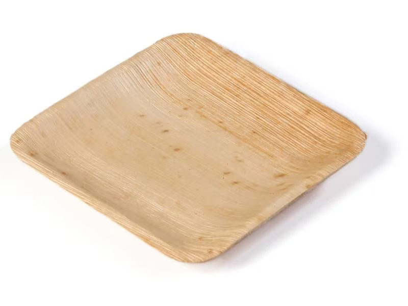 Sier Teller Palm 11 cm x 11 cm, 20 Stück