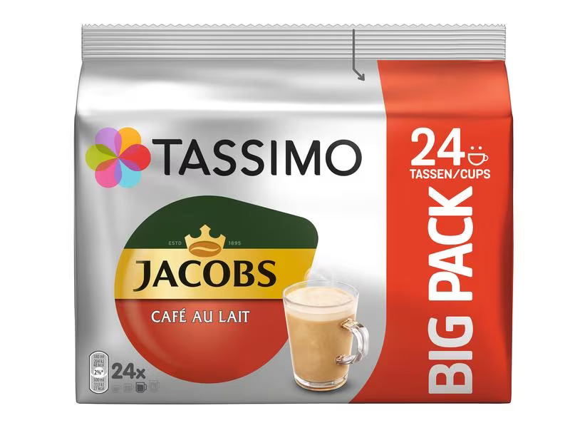 TASSIMO Kaffeekapseln T DISC Jacobs Café au Lait 24 Stück