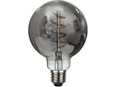 Star Trading Lampe LED Spiral Filament Smoke, 2 W (15 W), E27, Warmweiss