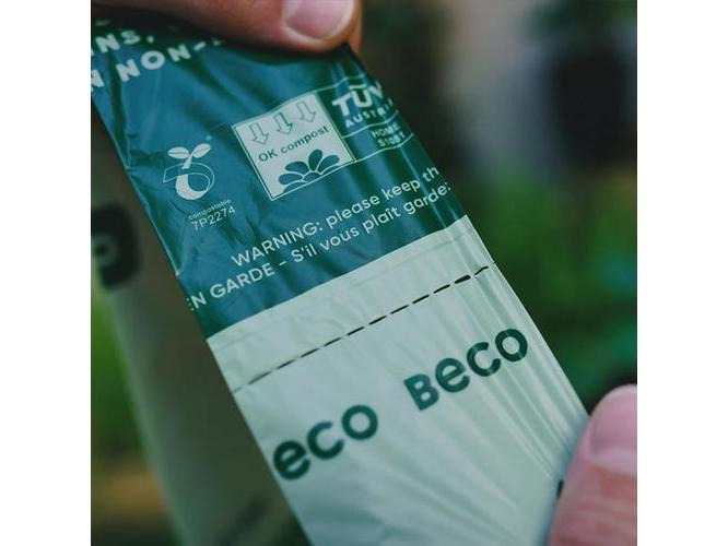 Beco Pets Hundekotbeutel kompostierbar, mit Henkel, 96 Stück