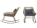 COCON Loungeset Minusio, Beige/Grau, 2 Sitzplätze