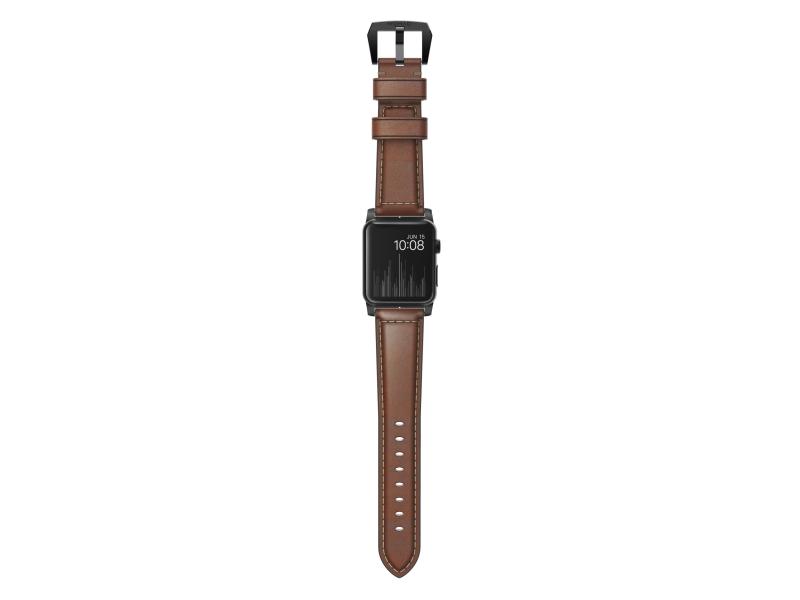 Nomad Lederarmband Traditional Strap Apple Watch Braun/Schwarz
