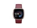 Fitbit GPS-Sportuhr Versa 4 Smartwatch Dunkelrot/Rosa