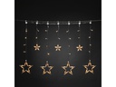 Konstsmide LED-Lichtervorhang Solar Stern, 77 LEDs, Klar