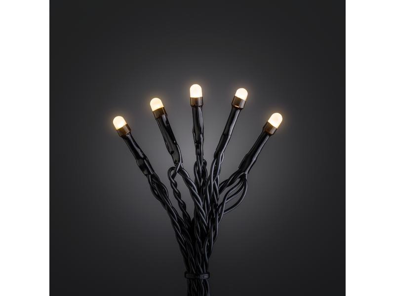 Konstsmide LED-Lichterkette Solar, 200 × Lampen, Schwarz