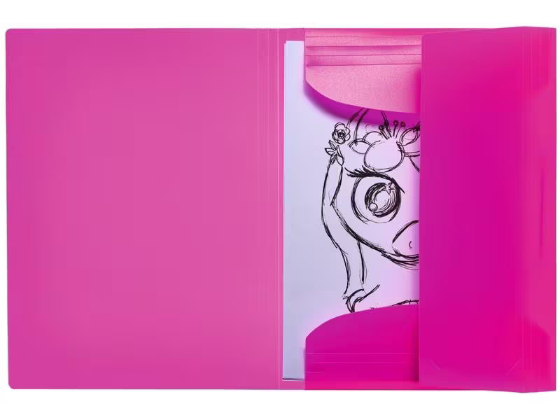 HERMA Gummibandmappe Neon Neonpink