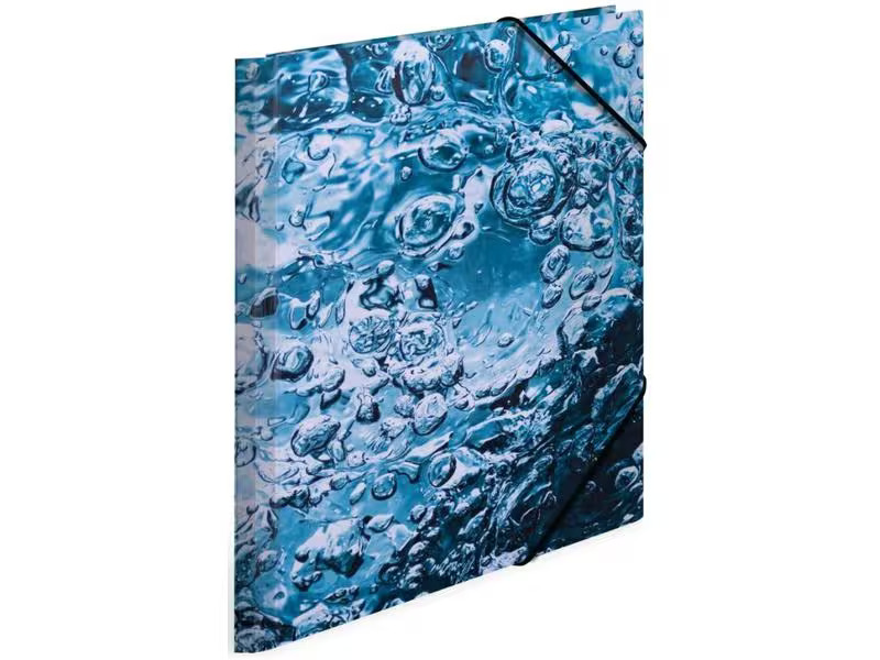 HERMA Gummibandmappe Water Blau