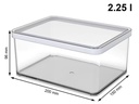 Rotho Vorratsdose Loft 5 Stück, 5.25 l, Transparent/Weiss