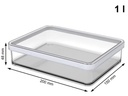 Rotho Vorratsdose Loft 5 Stück, 5.25 l, Transparent/Weiss