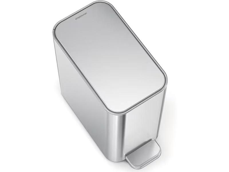 Simplehuman Treteimer 5 l, Silber