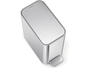 Simplehuman Treteimer 5 l, Silber