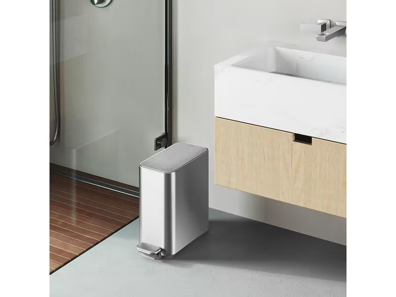Simplehuman Treteimer 5 l, Silber