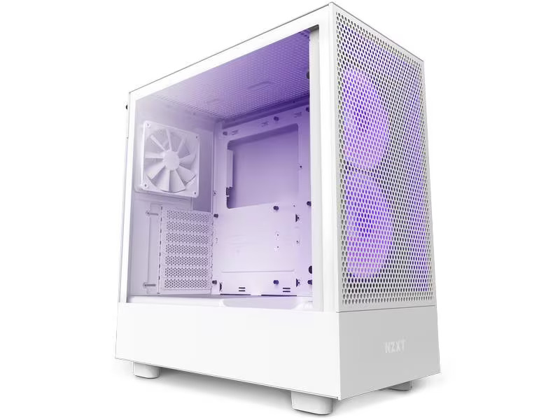 NZXT PC-Gehäuse H5 Flow RGB Weiss matt