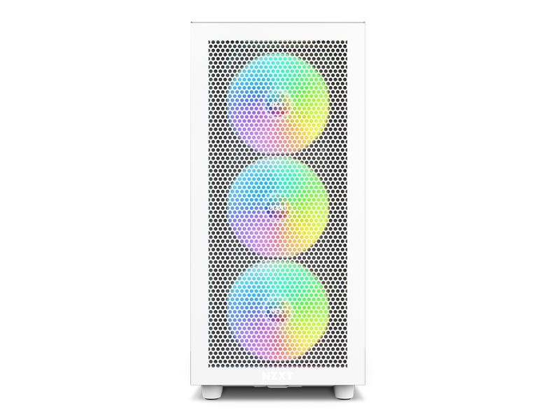 NZXT PC-Gehäuse H7 Flow RGB Weiss matt