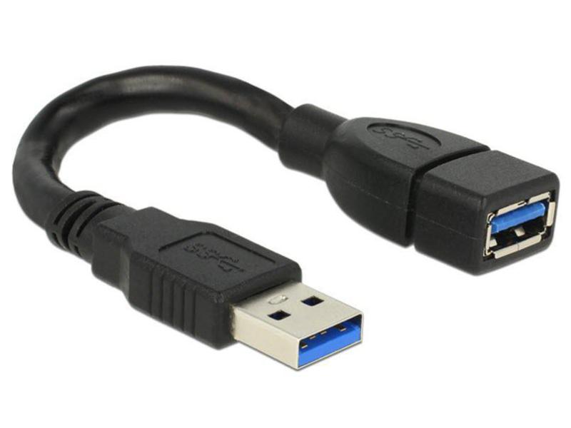 Delock USB 3.0-Kabel A - A ShapeCable 0.15 m