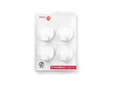 Trendform Hakenmagnet Solid 4er Set, Weiss