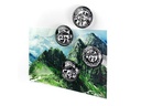 Trendform Haftmagnet EYE Swiss Tradition 4er Set, Schwarz/Weiss